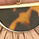 Leopard tortoise shell paper gold tone earrings Photo 7