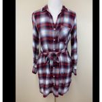 Gap  x Pendleton Flannel Shirt Dress Plaid Button Down Belted Long Sleeve Size SM Photo 1
