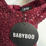 Babyboo NEW Odette Maxi Dress In Wine Cocktail Mermaid Gown Size Small Photo 3