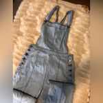 Cupcakes & Cashmere Sky Blue Denim Overalls Size 8 Photo 4