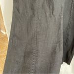 Chico's  Black Classic Large Pants 100% Linen Summer Resort Vacation Photo 1