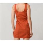 Chloe & Katie M Overall Sleeveless Dress Linen Blend Rust Boho Festival Western Orange Size M Photo 5