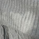 Jeanne pierre  Women Gray Off The Shoulder Cable Knit Shirt Sz Medium Casual Y2K Photo 3