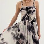 Free People NWT 
Women's White Tessa Smocked Midi
Dress Photo 2