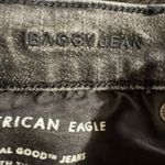 American Eagle AE Highest Waist Baggy Straight Jean 16 Long Women’s Black 3566 Photo 3