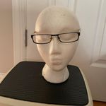 Armani Exchange Vintage y2k eyeglasses frame minimalist black striped preppy whimsy unisex light weight super comfy Designer Luxury Photo 1