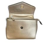 Christian LaCroix CXL Silver Faux Leather Bead Trim Top Handle Crossbody Handbag Photo 5