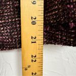 Ann Taylor Purple Tweed Fringe Fitted Blazer Jacket Womens 10 Preppy Career Photo 2
