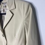 Karen Millen 90s Vintage Tan Beige Blazer Old Money Jacket Size 8 Small Photo 4