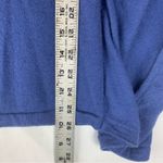 Kinross Cashmere women's medium blue knit sweater cardigan vest Photo 6