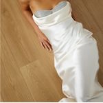 Hello Molly NWT  Champagne Satin Strapless Dress size 2 Photo 1