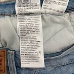 Levi's Light Wash Denim Floral Slate Daisy Print High Waisted Mid Length Shorts Photo 8