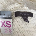 Primark NWT Cozy White Cable Knit Zip Up Sweater Size XS Photo 4