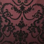 Wine and Black Velvet Cocktail Dress Red Size L Photo 2