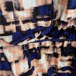 Parker Blouson Catalina Dress Stretch Drape Faux Wrap Watercolor Dolman Sleeve S Photo 7