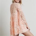 Jen's Pirate Booty Jen’s Pirate Booty for Free People Peach Lace El Solo Mini Dress Photo 1