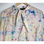 Eloquii  Blouse Womens Plus Size 14 Pastel Night Garden Floral Button Up Office Photo 1