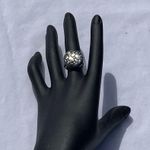 Trendy Sterling Silver Women's Ring with Ornate Band Photo 7