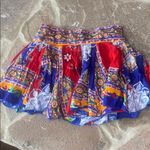 Raga  NWT Colorful cotton viscose lined Bohemian Skirt blue red green yellow XS Photo 4