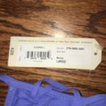 Arizona Jeans NEW Arizona Periwinkle Blue Fringe Halter Bikini Top size Large Photo 3