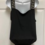 Boohoo BLACK GEO TAPE SQUARE NECK SWIMSUIT Photo 5