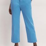 Everlane $98 New  Organic Cotton Straight Leg Pant - Blue - size 2 Photo 1