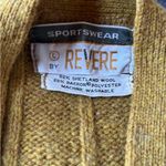 Revere Golden Knit Vest with Belt Yellow Size L Photo 1