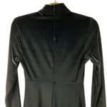 Maggy London Vtg Black Velvet Maxi Dress Small High Mock Neck Empire Waist Whimsigoth Holiday Photo 8