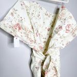 V Chapman Womens Nasturtium Mini Dress Strapless Floral Bow Cream Size 14 NEW Photo 6