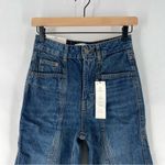 ZARA The High Rise Paneled Jeans 100% Cotton Tapered Straight Leg NWT Photo 2