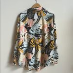 CALIA by Carrie Underwood Gray and Gold Button Down Shirt Size XL Photo 3