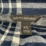 Banana Republic  Size XS Sweater Blue‎ Plaid Cowl Neck Pullover Formal Workwear Photo 2