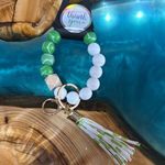 Tennis Green and White Keychain accessory Photo 0