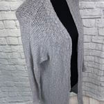 Say What? Say what women S cotton blend grey open front knit long cardigan  Photo 3