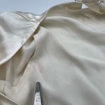 Reformation 100% Silk Long Sleeve Crop Photo 9