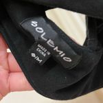 Solemio  black mermaidcore racer back crop top ultra mini Photo 6