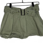 No Boundaries  Size Small S khaki green mini skirt with belt Photo 0