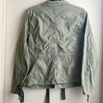 Sanctuary Anthropologie Green Floral Eyelet Utility Jacket Photo 2
