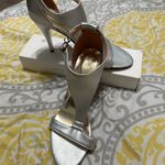 Elegant Silver High Heel Sandals size 11 Photo 3