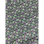 Vintage Green Leaf Purple Grape Collard Prairie Cottage Coquette Midi Dress Size M Photo 7