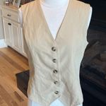 Vest Tan Button Down New Size XS Photo 2