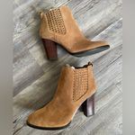 Antonio Melani Camel Suede Heeled Boots Photo 1