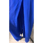 City Triangles  L Blue Chiffon Maxi Dress Strapless Cocktail Wedding Guest Party Photo 8