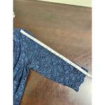 Alex Evenings Navy Blue Lace Sequin Open Front Bolero Jacket Women's Size 14 Photo 8