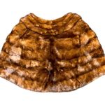 Vintage Genuine 100% Mink Paul Magder Fur Fully Lined Floral Stole Jacket Sz S/M Brown Size M Photo 5