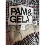 Pam & Gela  Houndstooth Plaid Side Stripe Track Pants Women’s Size Small Photo 6