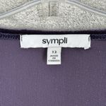 Sympli Shirt Women 12 Purple Velvet Blouse Whimsy Gothic Witchy Dark Fairy Gypsy Photo 5
