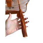 Miu Miu Orange Suede PVC Top Bamboo Handle Bag Photo 6