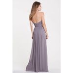 Watters & Watters Style 5514 Shirred Chiffon Floor Length Dress Size 10 Wedding Photo 1