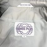 Nordstrom VTG  Brass‎ Plum Dress Trench Coat Size 11 Retro Modest Minimalist Gray Photo 8